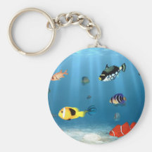 Oceans Of Fish Key Chain