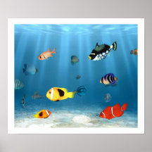 Oceans Of Fish Print