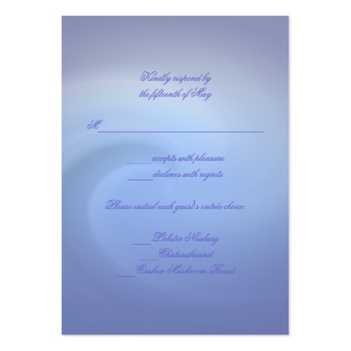 Oceans of Love RSVP Card Business Cards