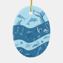 Ocean's Symphony Christmas Tree Ornament