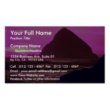 Oceanside, Oregon Coast, Oregon, U.S.A. Business Card Templates