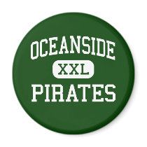 Oceanside - Pirates - High - Oceanside California magnets by customteamsportswear Oceanside - Pirates - High - Oceanside California magnets