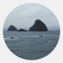 Oceanside Round Sticker