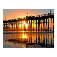 Oceanside Sunset Postcard