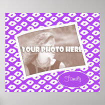 Ocelot Photo Frames - Purple posters