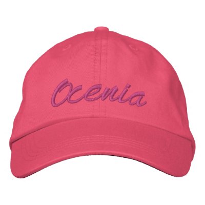 Ocenia Custom Hat Embroidered Hat Ocenia Custom Hat Embroidered Hat