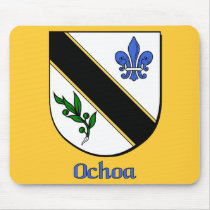 Ochoa Family Shield Mousepad by NameShack Ochoa Family Shield Mousepad