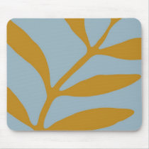 Ochre Fern on Slate mousepads