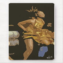 OCHUN TAMBOR DANCING BY LIZ LOZ MOUSEPADS