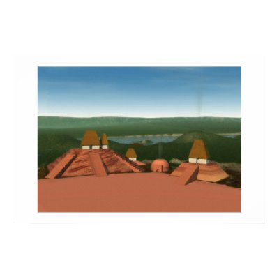 Ocmulgee Mounds Painting Print by revisionmedia