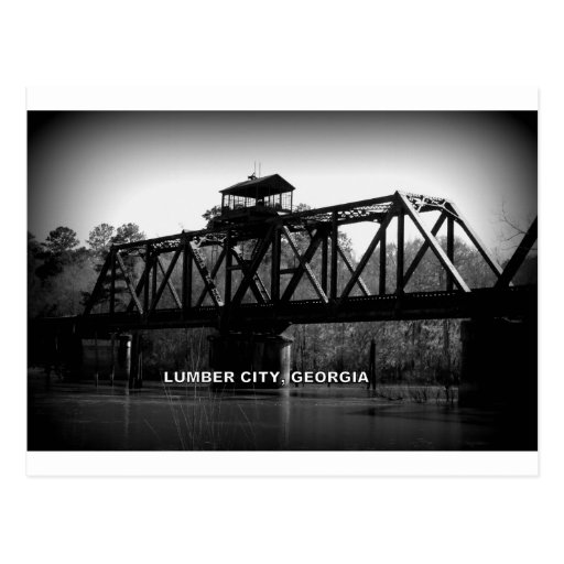 OCMULGEE RIVER BRIDGE LUMBER CITY, POSTCARD Zazzle