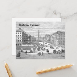 O'Connell Street Vintage Dublin Ireland Postcard postcard