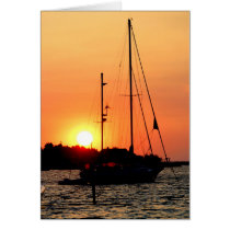 Ocracoke Harbor Sunset cards by Photoguy Ocracoke Harbor Sunset cards