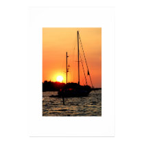 Ocracoke Harbor Sunset posters by Photoguy Ocracoke Harbor Sunset posters