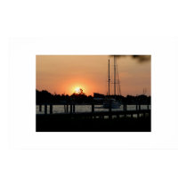 Ocracoke Harbor Sunset posters by Photoguy Ocracoke Harbor Sunset posters