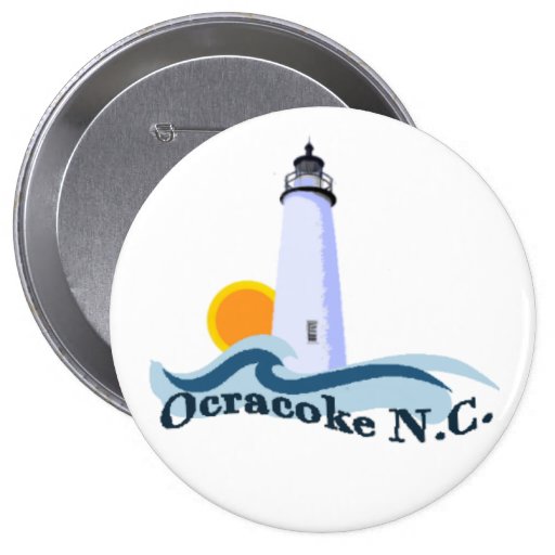 Ocracoke Island. Pinback Buttons