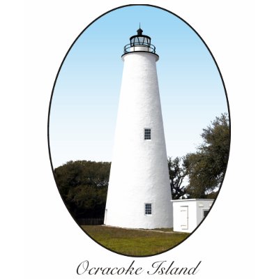 Ocracoke Island Tshirt by lighthouses