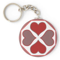Octagon Hearts keychains