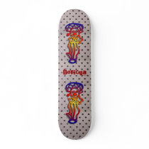 Octagonal tiles & Taino dancer Skateboard