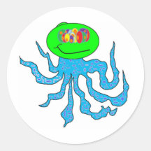 Octo Monster Sticker