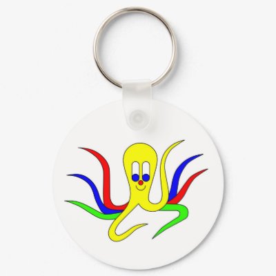 Octo-Pus the Cuttlefish Key Chain by lonvig