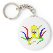 Octo-Pus the Cuttlefish keychains