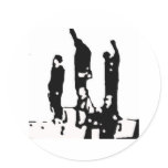 October 16th 1968 Mexico City Round Sticker