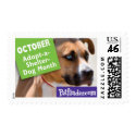 OCTOBER - Adopt-a-Shelter-Dog Month postage
