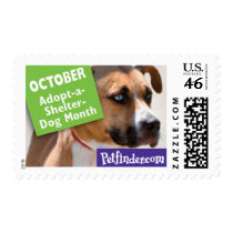 OCTOBER - Adopt-a-Shelter-Dog Month Stamp