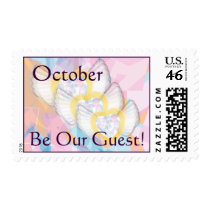 October Be Our Guest! Postage-Customize