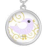 October Birthstone Bird Pendants