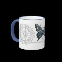 October Birthstone Butterfly Mug mugs