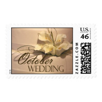 October Calla LIly Wedding postage