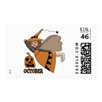 October Fairy postage by claudiascorner October Fairy postage