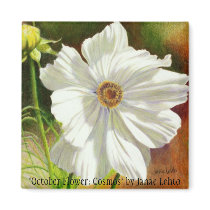 "October Flower: Cosmos" by Janae L... magnets by JanaeLehto "October Flower: Cosmos" by Janae L... magnets