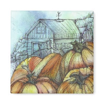 October in the Garden magnets