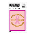 OCTOBER is Breast Cancer Awareness Month stamp