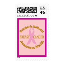OCTOBER is Breast Cancer Awareness Month postage by CancerSupport OCTOBER is Breast Cancer Awareness Month postage