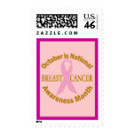 OCTOBER is Breast Cancer Awareness Month Postage