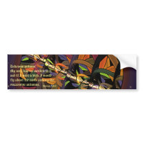 October Moon Bumper Sticker bumper stickers by Hafapea October Moon Bumper Sticker bumper stickers