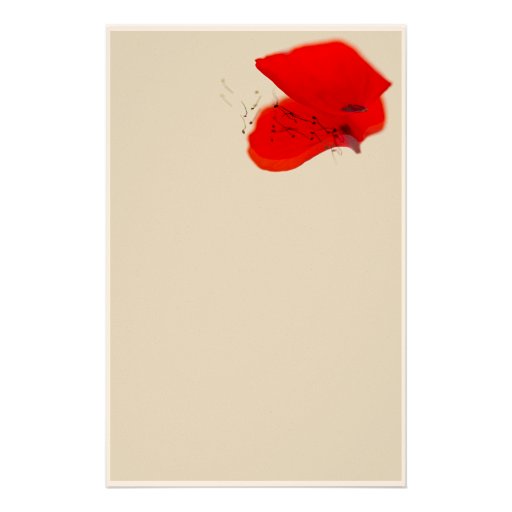 October Poppy Art Stationery