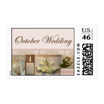 October Scrapbook wedding design postage