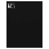 October Showers Cat Silhouette At Window 2 B&W Letterhead Template