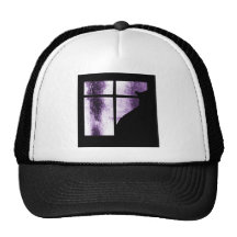 October Showers Cat Silhouette At Window Purple Hat