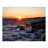 'October Sunset, Schoodic Point 2' print