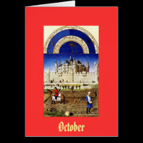 October - the Tres Riches Heures du Duc de Berry cards
