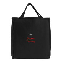 October Wedding Black Embroidered Bag embroidered bags