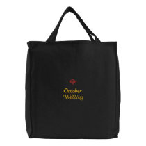 October Wedding Black Embroidered Bag embroidered bags