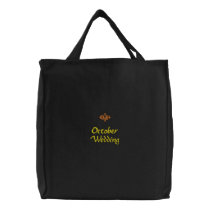 October Wedding Black Embroidered Bag embroidered bags