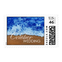October Wedding Postage Stamps